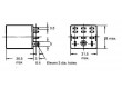 Relé elektromagnetické 3PDT Ucívky:24VDC 10A/110VAC 10A