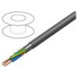 Vodič 3x18AWG tienený,fólie Al-PET PVC černá 300V 76m 250ft