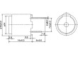 BMT-1612XH14 Akustický měnič elektromagnetický bzučák THT frezon:2,3kHz