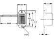 BZ-14 Akustický měnič elektromagnetický bzučák 25mA -40-70°C 400Hz