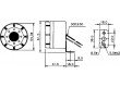 SYR-07 Akustický měnič piezoelektrický siréna 200mA -10-55°C 12VDC