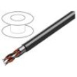 Vodič 2x2x18AWG tienený,fólie Al-PET PVC chromová 300V 152m