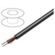 Vodič 1x2x18AWG nestíněný 300V 152m Cu lanko chromová 500ft