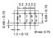 IM26TS Relé elektromagnetické DPDT Ucívky:12VDC 0,5A/125VAC 2A 1ms