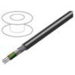 Vodič 4x24AWG RS232,RS423 lanko Cu PVC chromová 30m CPR: Eca