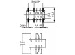 V23079D2001B301 Relé elektromagnetické DPDT Ucívky:5VDC 0,5A/125VAC 2A/30VDC
