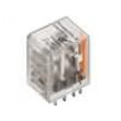 Relé elektromagnetické 4PDT Ucívky:24VDC 5A/250VAC 5A/24VDC