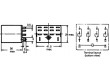 Relé elektromagnetické 4PDT Ucívky:12VDC 10A/110VAC 10A