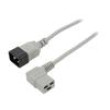 Kabel 3x1,5mm2 IEC C19 úhlová zásuvka,IEC C20 vidlice PVC