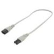 Kabel 2x0,75mm2 IEC C7 zásuvka,IEC C8 vidlice PVC 0,5m šedá