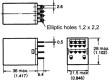 Relé elektromagnetické 4PDT Ucívky:12VAC 5A/220VAC 5A/24VDC