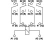 Relé elektromagnetické 4PDT Ucívky:24VDC 6A max250VAC 640Ω
