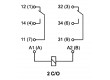 Relé elektromagnetické DPDT Ucívky:12VDC 16A/250VAC 40A 1,5W
