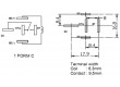 Relé elektromagnetické SPDT Ucívky:12VDC 150A automobilová