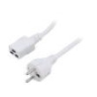 Kabel 3x1,5mm2 CEE 7/7 (E/F) vidlice,IEC C19 zásuvka PVC 5m