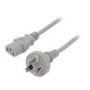 Kabel 3x1mm2 AS/NZS 3112 (I) zástrčka,IEC C13 zásuvka PVC 1m
