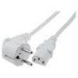 Kabel 3x1mm2 CEE 7/7 (E/F) úhlová vidlice,IEC C13 zásuvka
