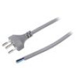 Kabel 3x1mm2 vodiče,vidlice SEV-1011 (J) PVC 5m šedá 10A