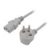 Kabel 3x1mm2 IEC C13 zásuvka,IS1-16P (H) úhlová vidlice PVC