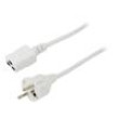 Kabel 3x1,5mm2 CEE 7/7 (E/F) vidlice,IEC C19 zásuvka PVC 3m