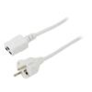 Kabel 3x1,5mm2 CEE 7/7 (E/F) vidlice,IEC C19 zásuvka PVC 3m