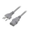 Kabel 3x1mm2 IEC C13 zásuvka,vidlice SEV-1011 (J) PVC 1,8m