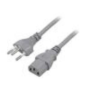 Kabel 3x1mm2 IEC C13 zásuvka,vidlice SEV-1011 (J) PVC 1,8m