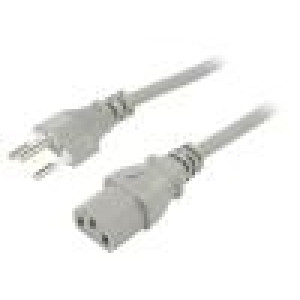 Kabel 3x1mm2 IEC C13 zásuvka,vidlice SEV-1011 (J) PVC 3m