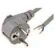 Kabel 3x1,5mm2 CEE 7/7 (E/F) úhlová vidlice,vodiče PVC 4m