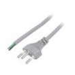 Kabel 3x1mm2 vodiče,vidlice SEV-1011 (J) PVC 1,8m šedá 10A