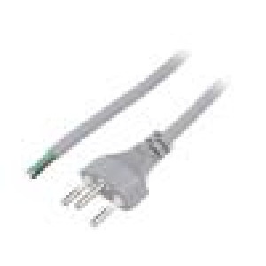 Kabel 3x1mm2 vodiče,vidlice SEV-1011 (J) PVC 1,8m šedá 10A