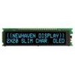 Zobrazovač: OLED alfanumerický 20x2 Rozm: 92x23,3x2,5mm modrá