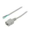 Kabel 3x1,5mm2 IEC C19 zásuvka,vodiče PVC Dél: 1,5m šedá 16A