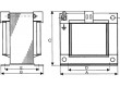 Transformátor síťový 200VA 400/230VAC 24V konektor svorkovnice