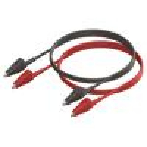 CT3810-100 Měřicí šňůry Ijmen: 10A Dél: 1m z obou stran,krokosvorka 18AWG