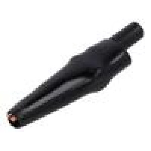 Krokosvorka 10A černá Rozs.uchop: max.7,9mm Izolace: PVC