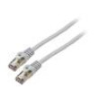 Patch cord F/UTP 5e lanko CCA PVC šedá 1m 26AWG Žíly: : 8
