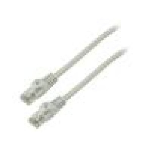 Patch cord F/UTP 5e lanko CCA PVC šedá 0,5m 26AWG Žíly: : 8