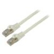 Patch cord F/UTP 6 lanko CCA PVC bílá 1,5m 26AWG Žíly: : 8