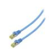Patch cord S/FTP 6a lanko Cu LSZH modrá 1,5m 27AWG Žíly: : 8