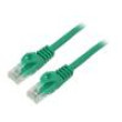 Patch cord U/UTP 5e lanko CCA PVC zelená 15m 26AWG Žíly: : 8