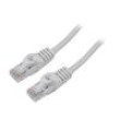 Patch cord U/UTP 6 lanko Cu LSZH šedá 0,5m 26AWG Žíly: : 8