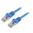 Patch cord U/UTP 5e lanko CCA PVC modrá 3m 26AWG Žíly: : 8