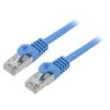 Patch cord U/UTP 5e lanko CCA PVC modrá 2m 26AWG Žíly: : 8