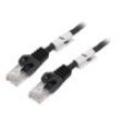 Patch cord U/UTP 5e lanko CCA PVC černá 2m 26AWG Žíly: : 8