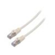 Patch cord F/UTP 6 lanko CCA PVC bílá 1m 26AWG Žíly: : 8 1ks.