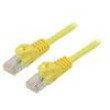 Patch cord U/UTP 5e lanko CCA PVC žlutá 1m 26AWG Žíly: : 8