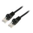 Patch cord U/UTP 6 lanko Cu LSZH černá 3m 26AWG Žíly: : 8