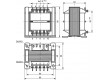 Transformátor síťový 20VA 230VAC 115V 0,17A konektor očka IP00