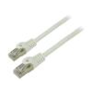 Patch cord F/UTP 5e lanko CCA PVC šedá 15m 26AWG Žíly: : 8